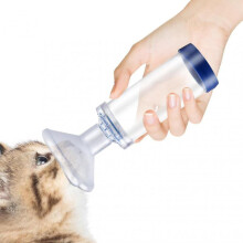 Dog/Cat Aerosol Inhaler Spacer Chamber To Help with Breathing for Feline with Asthma 2 Sizes of Mask Will Fit all Cats or Dog -GSL