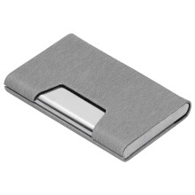 Visittkortholder med RFID-blokkeringsteknologi, premium PU-skinn ultraslank visittkortholder med magnetisk lukking for menn og kvinner, elegant de