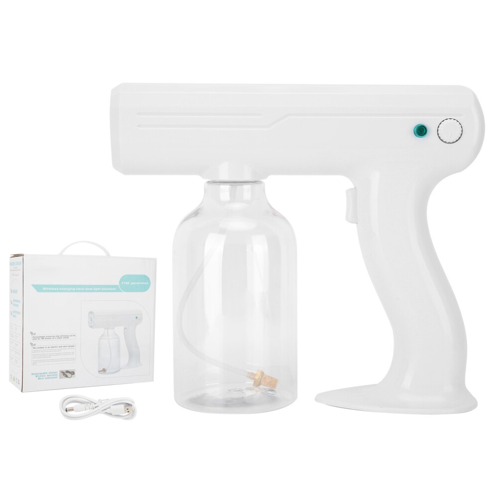 Unisex Blue/Light Adjustable Mist Sprayer With Nano Technology, Cordless Professional Hair Nanometer Sprayer For Sanitizing And Hair Care