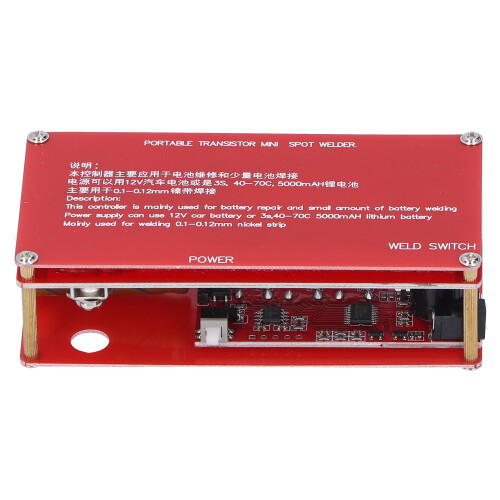 Transistor Spot Welding Machine LCD Display Mini Spot Welder Portable Controller For DIY Battery Projects Automatic Manual Touch Mode 1