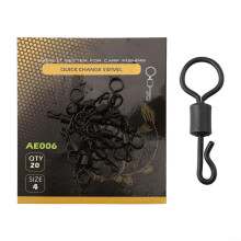 20pcs Carp Fishing Quick Change Swivels For Terminal Tackle Setup Carp Rig Compatibility Quick Change Swivel Set
