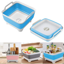 Dish Basin Collapsible With Safe Material & Friendly Design, Foldable Sink Tub For Easy Storage (9L)