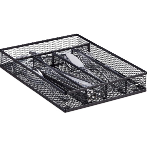 Mesh Steel Construction Flatware Organizer, Elevating Your Kitchen's Organization & Style