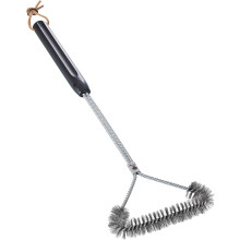 Heavy-Duty Barbecue Grill Brush With Stainless Steel Construction, Extra Thick Bristles For A Longer Life, Ergonomic Handle Helps With Grip, Cleans Ha
