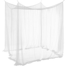 Romantisk sovrumsdekor, extra stor baldakin för två queen size-sängar, enkelt installationskit med finmaskigt skydd