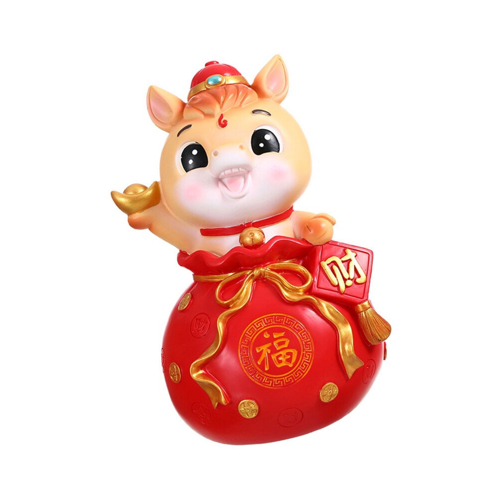 Luckily Horse Resin Money Banks Cultural-Lucky Bag Piggy Bank 7704000680349