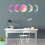Celestial Night Sky, Luminous Moon Wall Stickers, Moon Phase Stickers for Ceiling with Glowing Magic 2