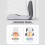 Modifiable Backrest Pillow Set Molded Border Plan-Double grey 5