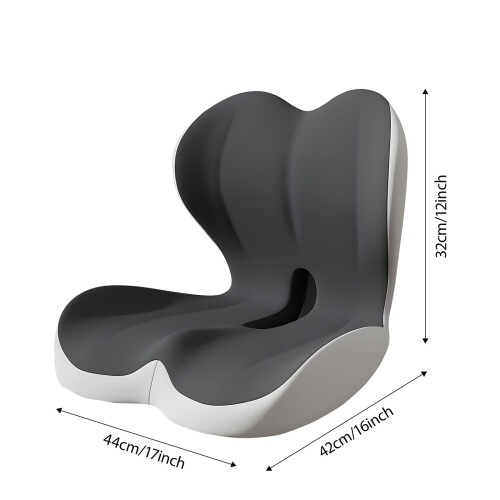 Modifiable Backrest Pillow Set Molded Border Plan-Double grey 2