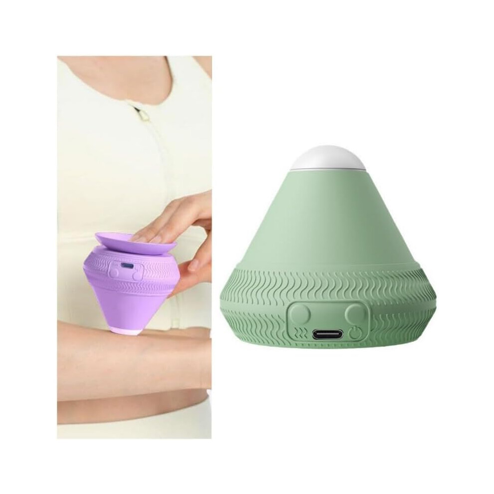 (Green) Electric Suction Type Fascial Ball Acupoint Relaxation Massager Foot Shoulder Neck Waist Relaxation Vibration Hot Compress Massage
