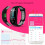 Απελευθερώστε τις δυνατότητές σας, Fitness Tracker με οθόνη καρδιακών παλμών και 1