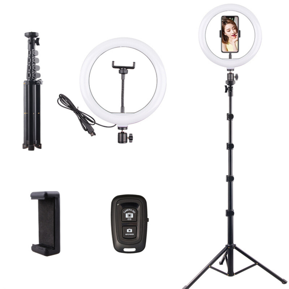 Selfie Ring For Professional Makeup & Photography, Extendable Tripod Stand Ensures Stable & Adjustable Ing, Phone Holder Light 9128293434010