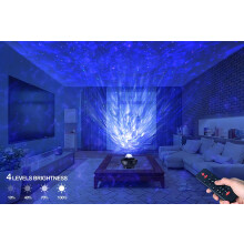 Customizable Galaxy Projector Light, Soothing Aurora Effect Starry Night Light Projector for Relaxing Bedroom Decor