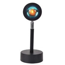 Luz noturna LED, atmosfera aconchegante e efeitos de iluminação românticos que criam um pôr do sol mágico em sua sala de estar, proporcionando