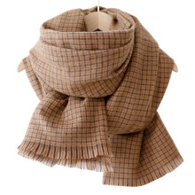 Weiche, luxuriöse Schals mit Kaschmir-Feeling, karierte Designer-Unisex-Schals für Damen und Herren, stilvoller Knip-Schal, kuschelig und