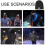 Unisex φωτιζόμενο καπέλο Beanie με LED, φωτισμό hands-free, χειμερινό πλεκτό καπέλο για 5