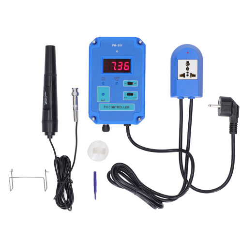 In 1 Digital ORP Controller Multi Parameter Testing Tool Real Time Water Quality Monitor With Easy To Operate Interface And AC Power Supply