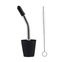 Outdoor Kettle Extension Mouth Tube Stainless Steel Water Pipe Conversion Nozzle Black