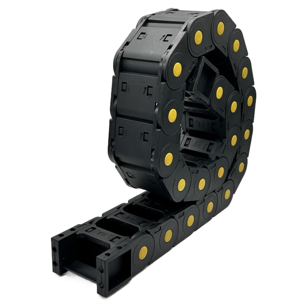 Reinforced Nylon Cable Drag Chain 30X75mm Semienclosed Cnc Router Cable Carrier For Protection 9412369304858