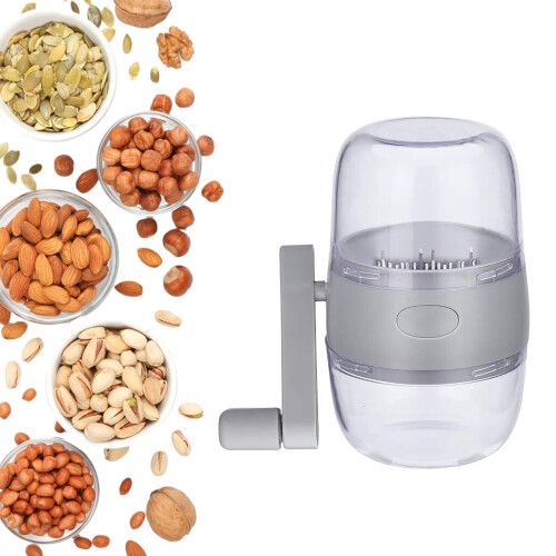 Nut Chopper Manual Nut Mill Hand Crank Dried Fruit Chopper for All Nuts Walnut Pecans