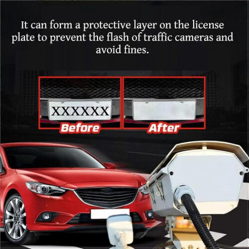 Invisible License Plate Spray, License Plate Reflective Spray 2