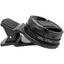 37mm CPL Filter, Universal Circular Polarizer Lens Filter, Cell Phone Lens Accessory Kit, Includes CPL Lens and Lens Clip