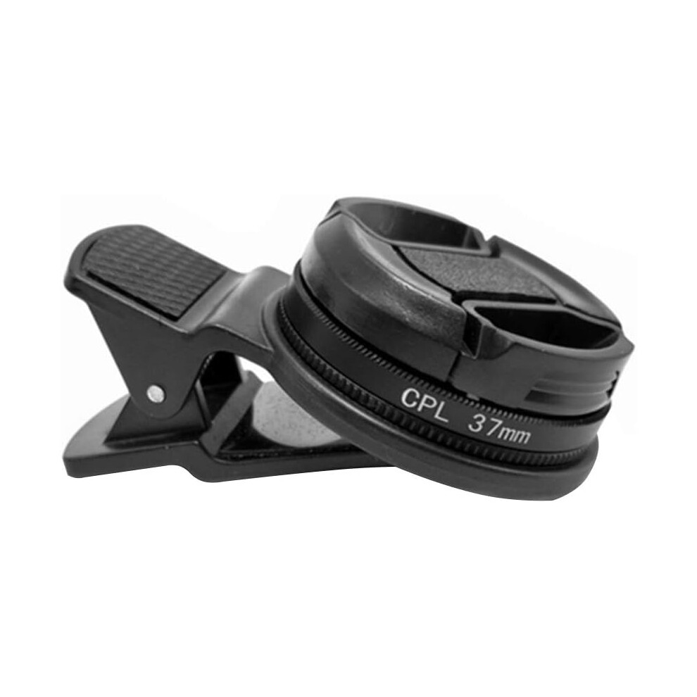 37Mm Cpl Filter, Universal Circular Polarizer Lens Filter, Cell Phone Lens Accessory Kit, Includes Cpl Lens And Lens Clip 749655460349