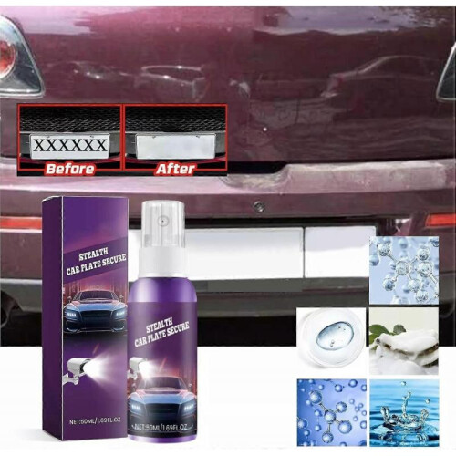 Invisible License Plate Spray, License Plate Reflective Spray 1