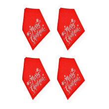 4-teiliges Weihnachts-Stuhlhussen-Set für Ferienhäuser,-Silber