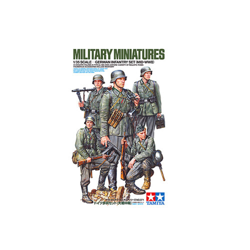 Tamiya Tamiya 35371 1/35 German Infantry Set (Mid WWII) figures