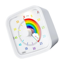 Kinder-Timer, Kunststoff-Bau-Countdown-Gerät,-Weiß