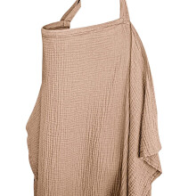 Nursing Cover Adjustable Extra Soft Breathable Apron with Arch Neckline for Privacy Protection and Multi-Use Breastfeeding