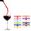 Efficient Silicone Drink Markers For Wine Glasses-Logo tape 1