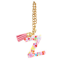 Letter Charm Initial Keychain Water Bottle Handle Pendant Decoration Personalized Colorful Design for Cups