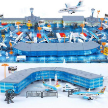 200pcs Airport Sand Table Model Toy Set for Children's Pretend Play And Brain Development
