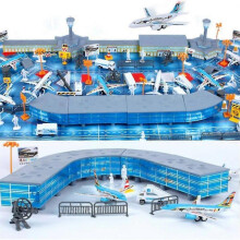 200pcs Airport Sand Table Model Toy Set for Children's Pretend Play And Brain Development