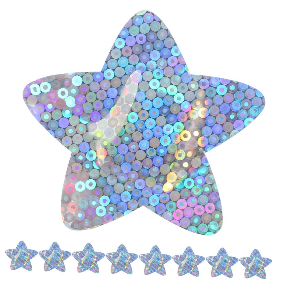 Star Glitter Adhesive Bandages 50Pcs  StarShaped Wound Protectors, Breathable Patch Design, Portable for Minor Cuts