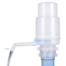 Portable Manual Bottle Water Press Pump for Home Office Outdoor Use with Protective Spout Covers Multi-Color Design
