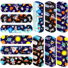 Kids Cartoon Bandages Colorful 60 Pcs Set Waterproof Breathable First Aid Astronaut Style Scrapes And Cuts