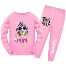 (11-12 Years,Pink)Taylor Swift Long Sleeve Pyjamas Pajamas Set Kids Pjs Sleepwear Nightwear Swiftie Fans Gift