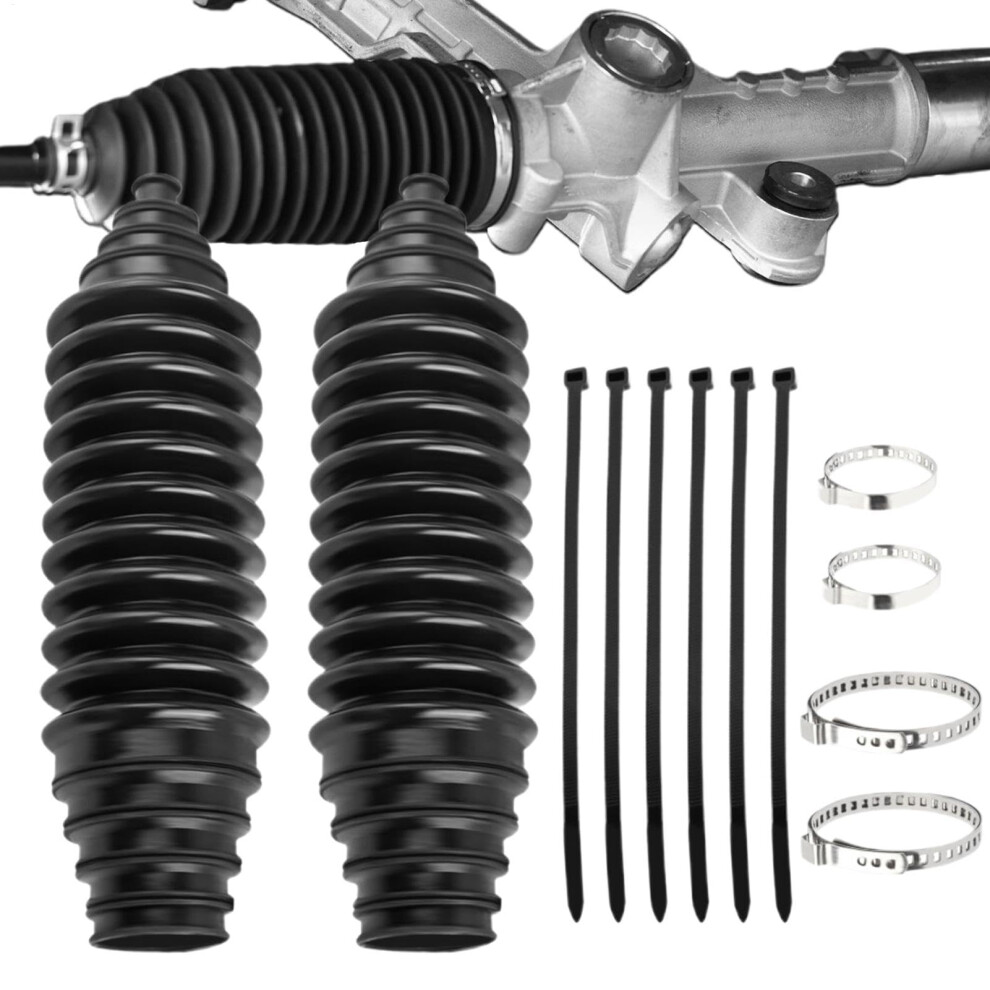 Universal Steering Rack Boot Kit With Silicone Inner Tie Rod Boot Cover, Weatherproof Protection 9189345129476