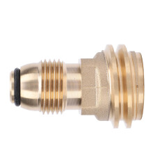 Brass Gas Connection Adapter Durable Hose To Valve Adapter 1/2 Inch Female Thread For Home Emergencies