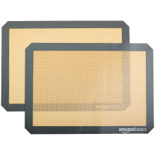 Amazon Basics Rectangular Silicone Baking Mat, Old Standard, 2 Count,