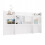 Rallonge de bureau 130 cm BLANC Bibliothèque pour documents 6