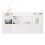 Rallonge de bureau 130 cm BLANC Bibliothèque pour documents 4