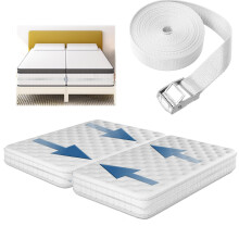 Double Bed Connector, Mattress Connector for King Bed, Adjustable Bed Bridge, Heavy Duty, Durable, 33ft Twin Bed Connector