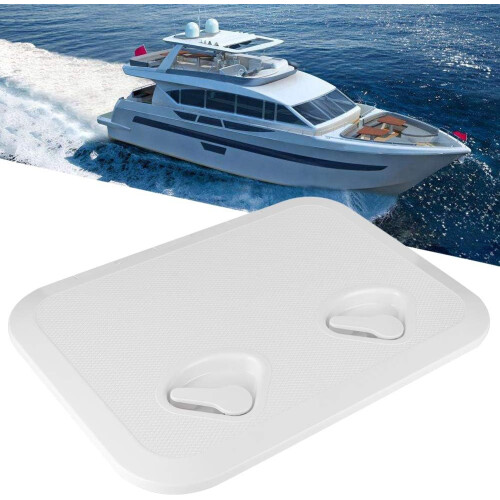 Inspection cover for double handles  Square  Deck access Stabilized ABS 2