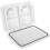 Inspection cover for double handles  Square  Deck access Stabilized ABS 2