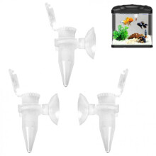 Automatic Fish Feeder 3pcs Brine Shrimp Feeding Cone with Suction Cup for Aquarium Live Food