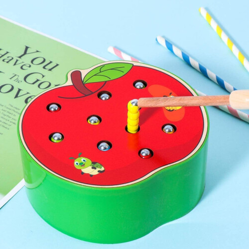 Εκπαιδευτική Δραστηριότητα Montessori, Ξύλινα Παιχνίδια Δέσιμο με Κορδόνια για 2